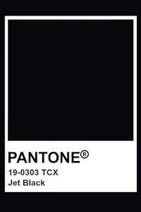 pantone tcx jet black