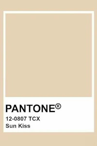 pantone's sun kiss color palette